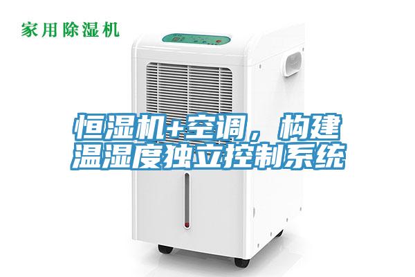 恒湿机+空调，构建温湿度独立控制系统